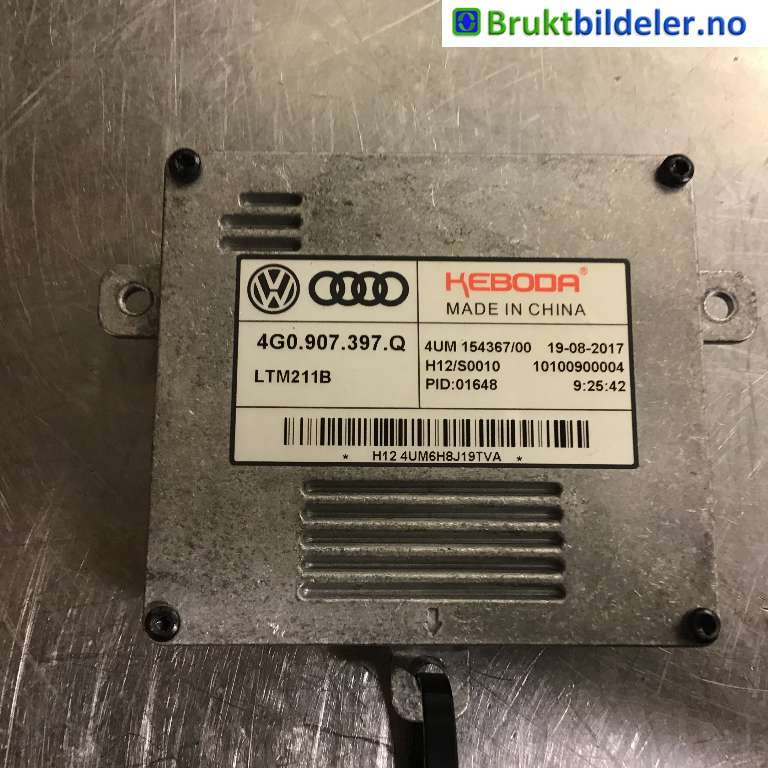Styreenhet xenon/ballast til Škoda Superb 2015-->> (Type III)  (SKODA|4G0 907 397 Q|LTM211B|)