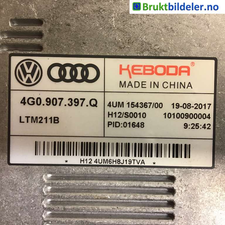 Styreenhet xenon/ballast til Škoda Superb 2015-->> (Type III)  (SKODA|4G0 907 397 Q|LTM211B|)