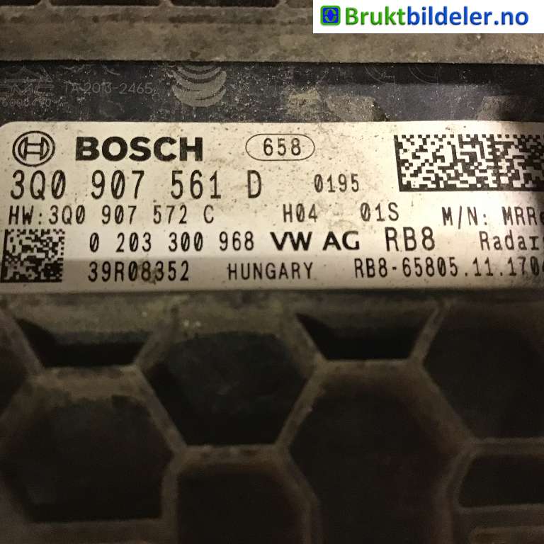 Sensor radar til Škoda Superb 2015-->> (Type III)  (SKODA|3Q0 907 561 D|0 203 300 968|)