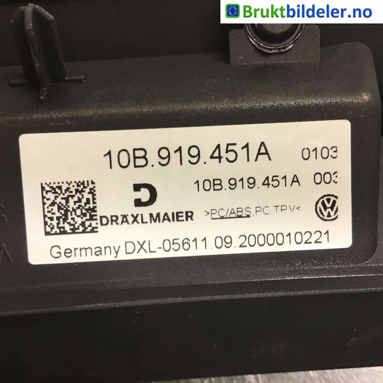 Diverse deler til VW ID.3 2020-->> (VOLKSWAGEN|10B 919 451 A|DXL-05611.09|)