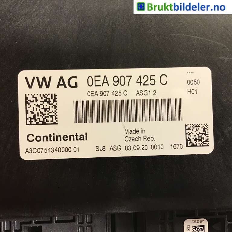 Styreenhet diverse til VW ID.3 2020-->>  (VOLKSWAGEN|0EA 907 425 C|A3C0754340000 01|)