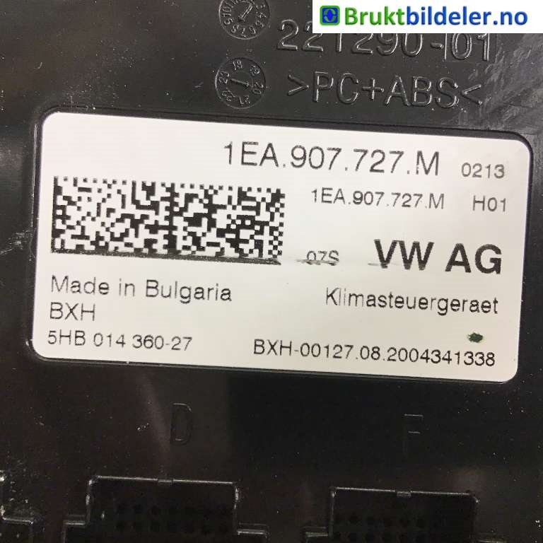 Styreenhet comfort (BCM) til VW ID.3 2020-->>  (VOLKSWAGEN|1EA 907 727 M|5HB 014 360-27|)