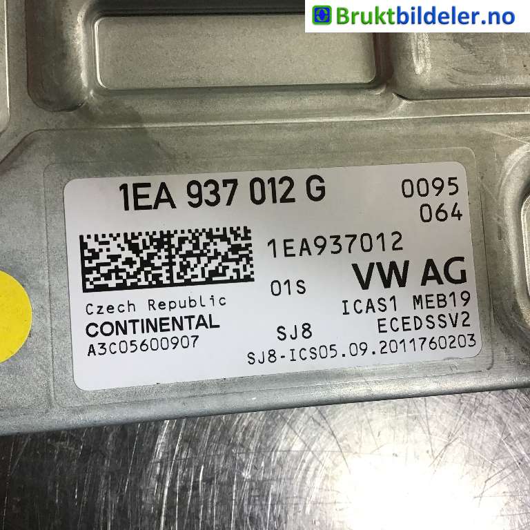 Diverse deler til VW ID.3 2020-->>  (VOLKSWAGEN|1EA 937 012 G|A3C05600907|)