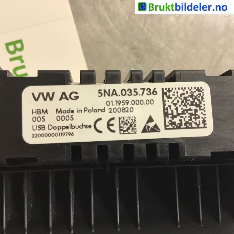 Diverse deler til VW ID.3 2020-->>  (VOLKSWAGEN|5NA 035 736|200820|)