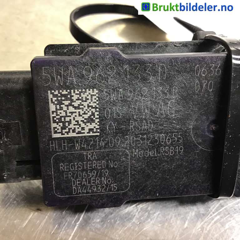 Styreenhet nøkkelfri/keyless til VW ID.3 2020-->>  (VOLKSWAGEN|5WA 962 133 D|RSB19|)
