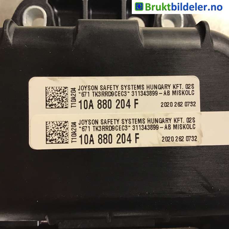 Airbag passasjer til VW ID.3 2020-->>  (VOLKSWAGEN|10A 880 204 F|T10A204|)