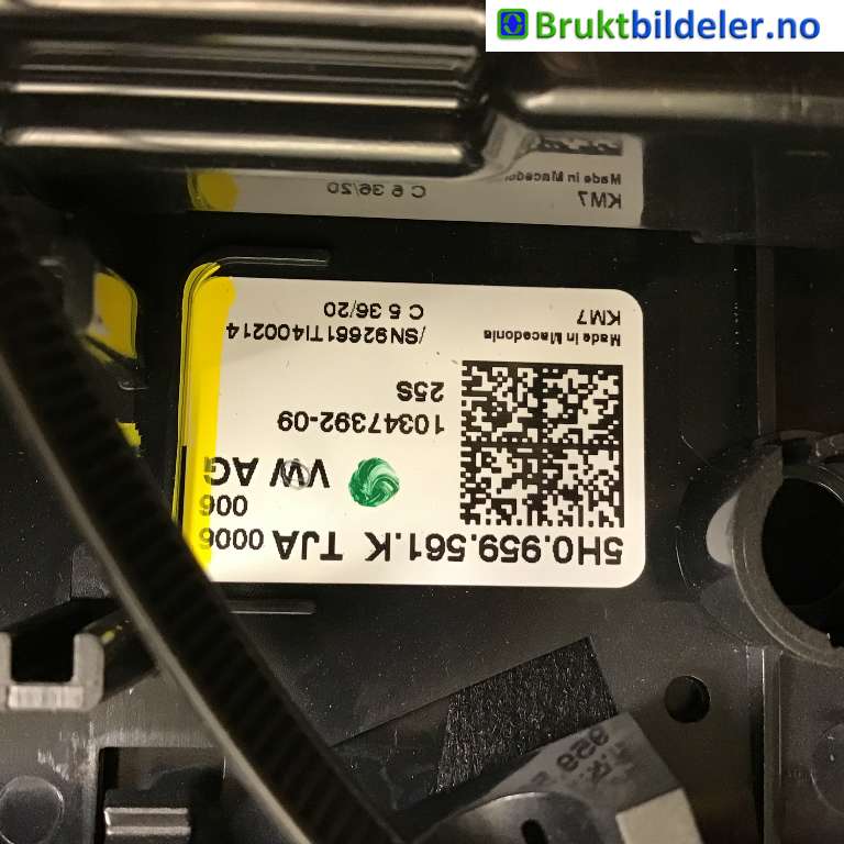 Tak konsoll til VW ID.3 2020-->>  (VOLKSWAGEN|5H0 959 561 K|10347392-09|)