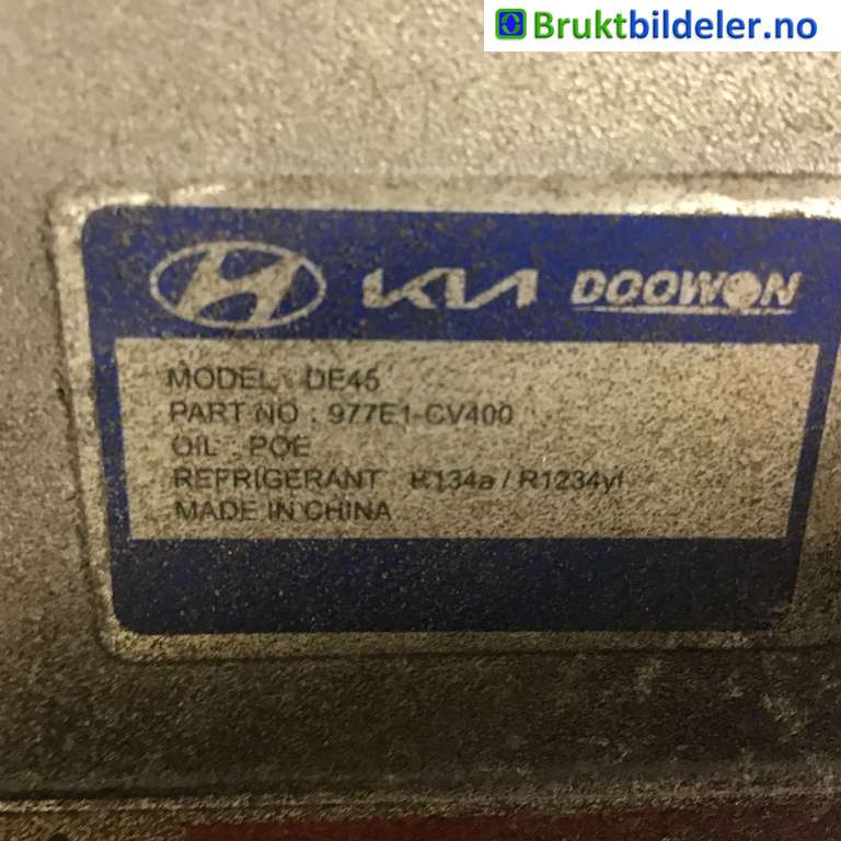 Aircondition kompressor til Kia EV6 2021-->>  (KIA|977E1-CV400|)