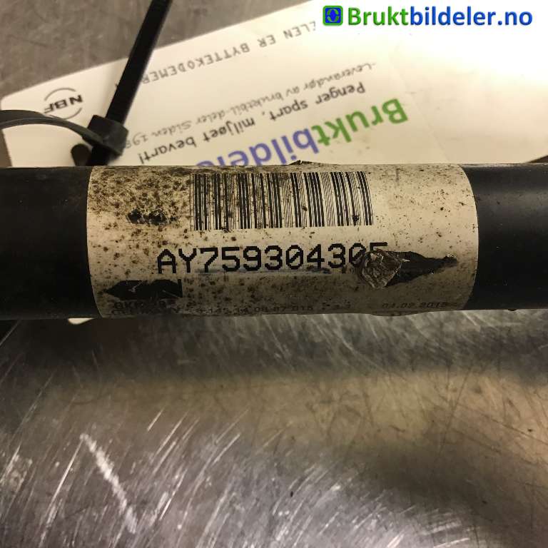 Drivaksel venstre foran til BMW 5-Serie 2010-2017 (F10/F11) (F10/F11) (BMW|31 60 7 618 681|AY759304305|)