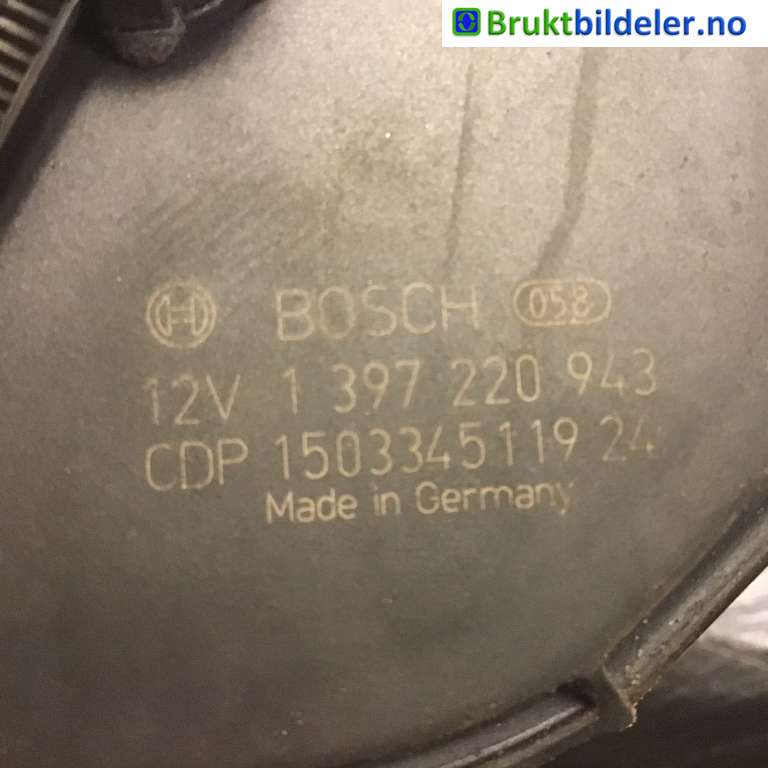 Viskermotor frontrute til BMW 5-Serie 2010-2017 (F10/F11) (F10/F11) (BMW|7 308 771|1 397 220 943|)
