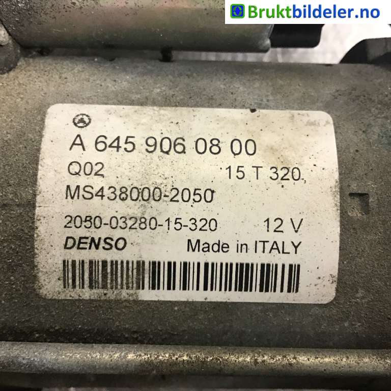 Starter diesel til Mercedes CLA 2013-2019 (C117) (C117) (MERCEDES|A 645 906 08 00|MS438000-2050|)