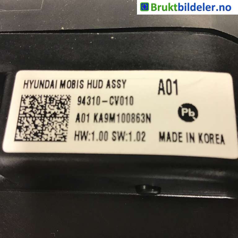 Instrument diverse til Kia EV6 2021-->>  (KIA|94310-CV010|)