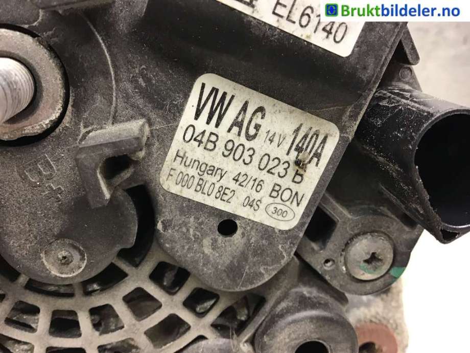 Dynamo til Škoda Rapid 2012-2019  (SKODA|04B 903 024|F 000 BL0 8E2|04B 903 023 B)