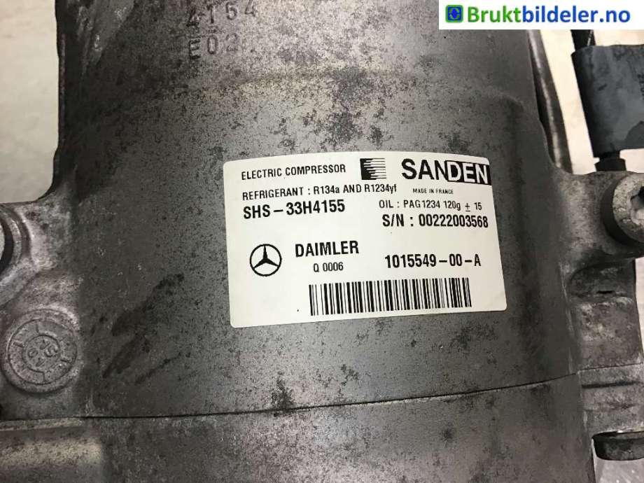 Aircondition kompressor til Mercedes B-Klasse 2011-2018 (W246) (W246) (MERCEDES|A 003 230 51 11||1015549-00-A)