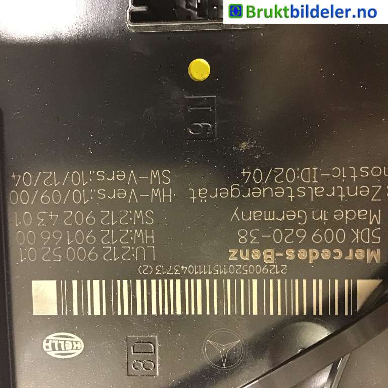 Styreenhet diverse til Mercedes E-Klasse 2009-2013 (Fase 1) (W212) (W212) (MERCEDES|A 212 900 52 01|5DK 009 620-38|)