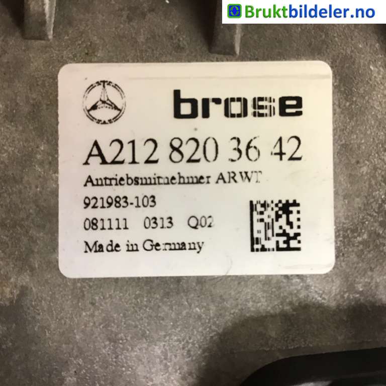 Baklukeåpner motor til Mercedes E-Klasse 2009-2013 (Fase 1) (W212) (W212) (MERCEDES|A 212 820 36 42|921983-103|)