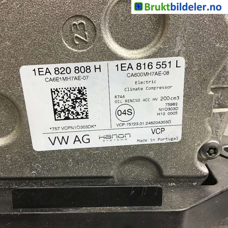 Aircondition kompressor til VW ID.4 2020-->>  (VOLKSWAGEN|1EA 820 808 H|CA6E1MH7AE-07|)
