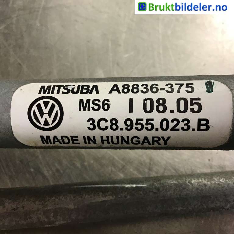 Viskeroverføring til VW CC 2008-2012 (PASSAT CC) (PASSAT CC) (VOLKSWAGEN|3C8 955 023 B|A8836-375|)