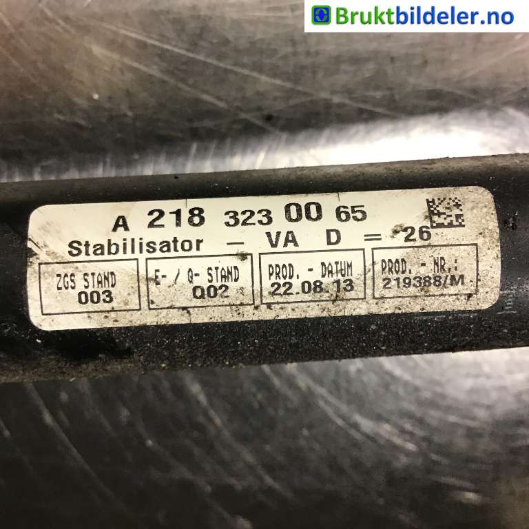 Stabilisatorstag foran til Mercedes E-Klasse 2013-2016 (Fase 2) (W212) (W212) (MERCEDES|A 218 323 00 65|)