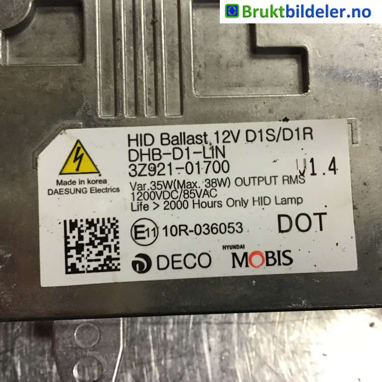Styreenhet xenon/ballast til Kia Cee