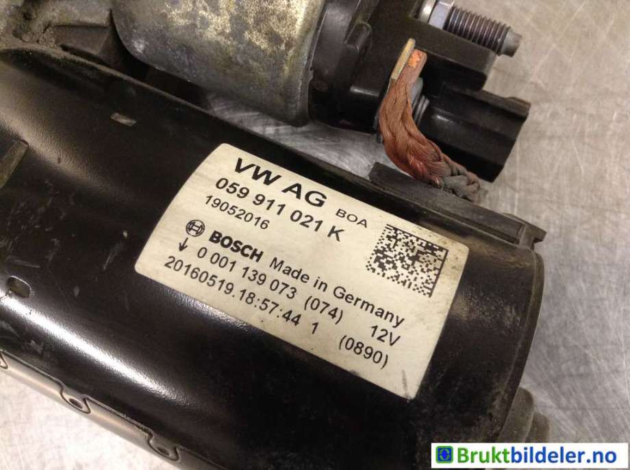 Starter diesel til Porsche Macan 2014-->> (95B) (95B) (PORSCHE||0 001 139 073|PAB 911 021)