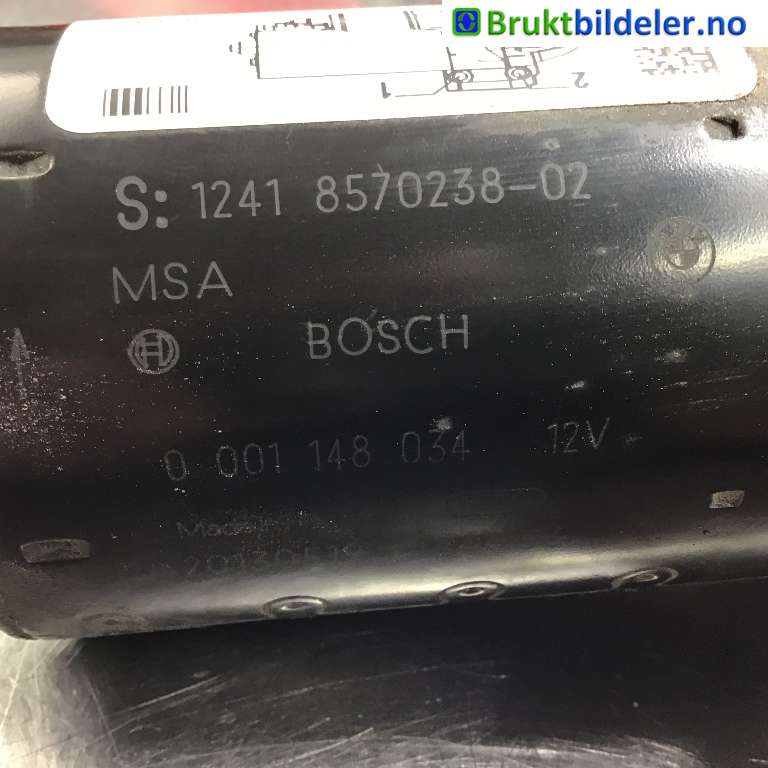 Starter diesel til BMW 3-Serie 2012-2018 (F30/F31/F34) (F30/F31/F34) (BMW|12 41 8 570 238-02|0 001 148 034|)