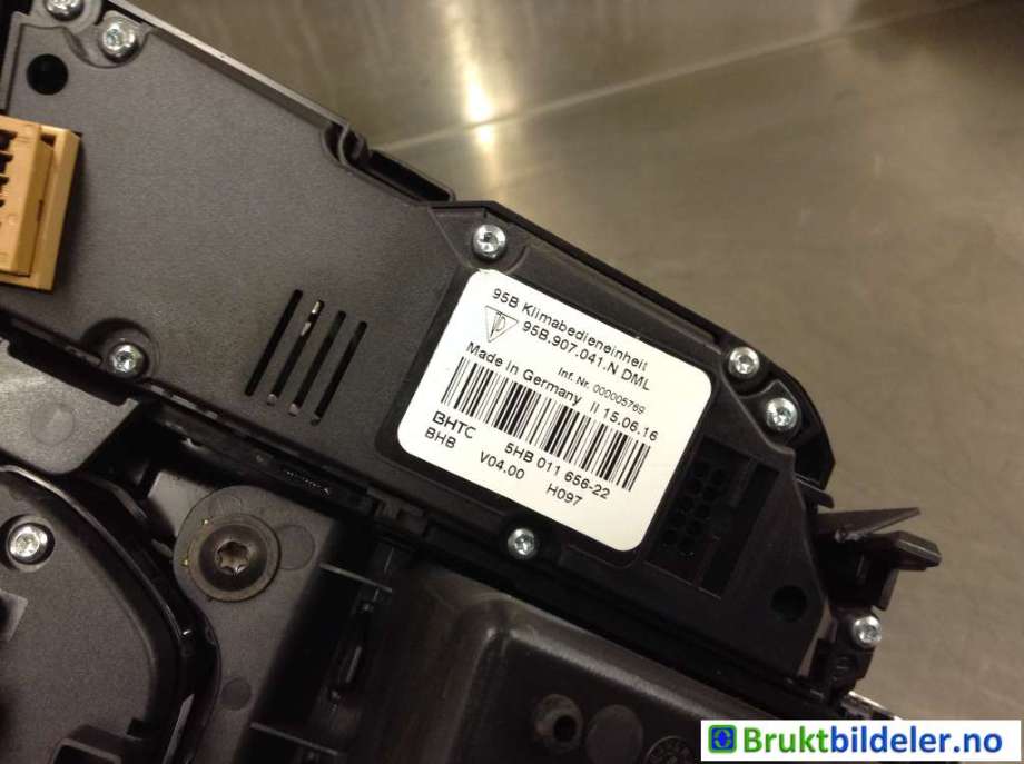 Varmeapparat betjening til Porsche Macan 2014-->> (95B) (95B) (PORSCHE|95B 907 040 AG|)