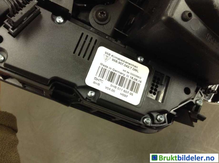 Varmeapparat betjening til Porsche Macan 2014-->> (95B) (95B) (PORSCHE|95B 907 040 AG|)