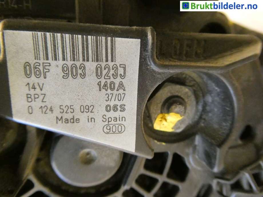 Dynamo til Audi A4 2004-2008 (Type III) (B7) (B7) (AUDI|06F 903 023 J|0 124 525 092)