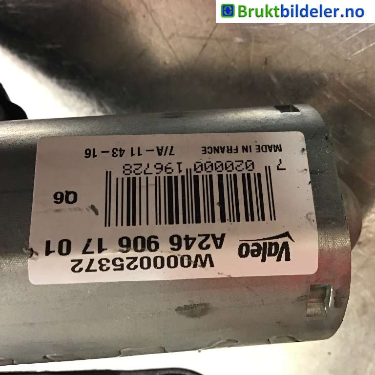 Viskermotor bakrute til Mercedes B-Klasse 2011-2018 (W246) (W246) (MERCEDES|A 246 906 17 01|W000025372|)