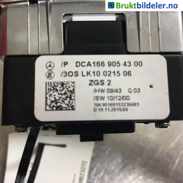 Bryter ruteheis til Mercedes CLA 2013-2019 (C117) (C117) (MERCEDES|A 166 905 43 00|LK10 0215 06|)