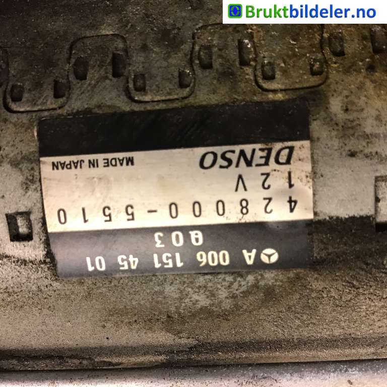 Starter diesel til Mercedes GLK 2008-2015 (X204) (X204) (MERCEDES|A 006 151 45 01|428000-5510|)