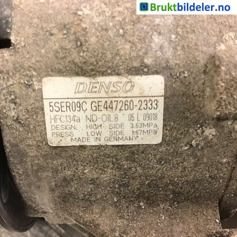 Aircondition kompressor til Toyota Auris 2007-2010 (Type I, Fase 1)  (TOYOTA|88310-0D330|GE447260-2333|)