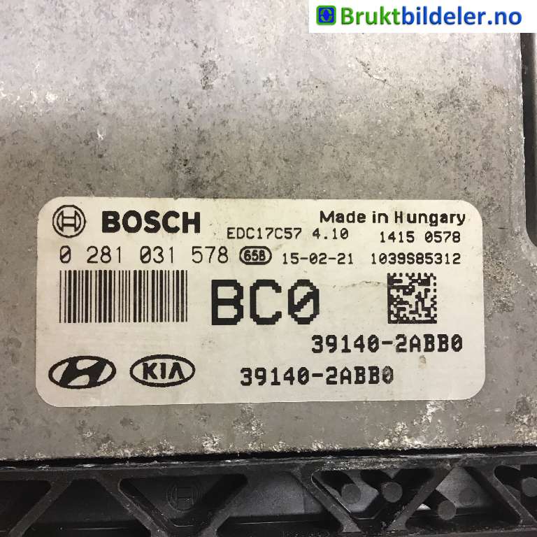 Styreenhet motor til Hyundai i30 2012-2017 (Type II)  (HYUNDAI|39140-2ABB0|0 281 031 578|)