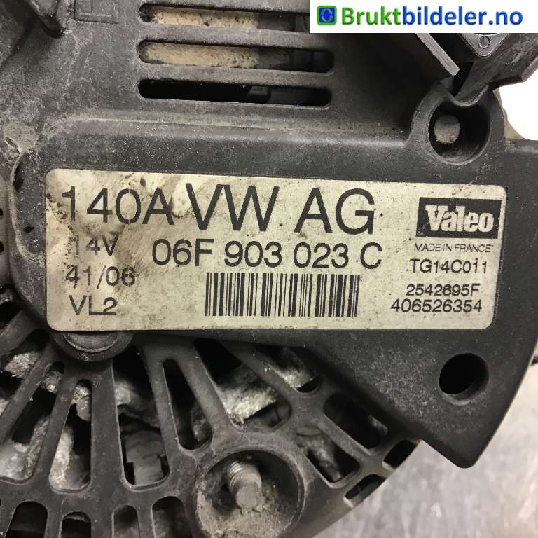 Dynamo til VW Golf V, Combi 2003-2008  (VOLKSWAGEN|06F 903 023 C|2542695F|)