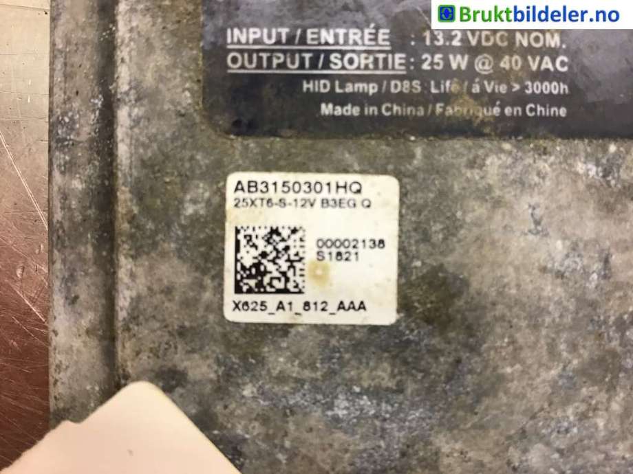 Styreenhet xenon/ballast til Ford Transit Connect 2018-->> Type II, Fase 2  (FORD|AB3150301HQ|10R-044663|)