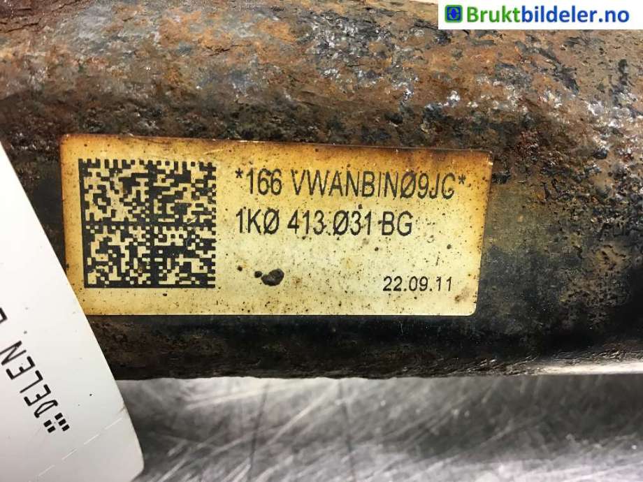 Fjærbein høyre foran til VW Golf VI 2008-2012  (VOLKSWAGEN|1K0 413 031 BG|)