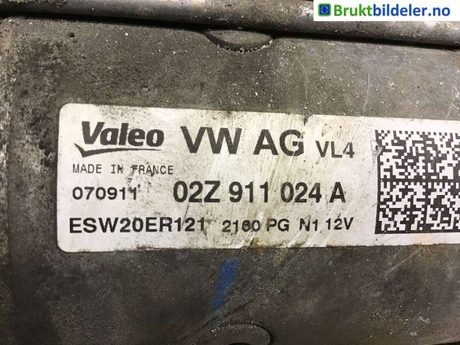 Starter diesel til VW Golf VI 2008-2012  (VOLKSWAGEN|02Z 911 024 A|)