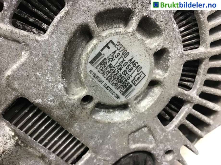 Dynamo til Subaru Impreza 2008-2012 (Type III)  (SUBARU|23700-AA640|A3TX0581|)