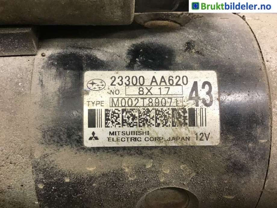 Starter diesel til Subaru Impreza, 2008-2012 (Type III)  (SUBARU|23300 AA620)