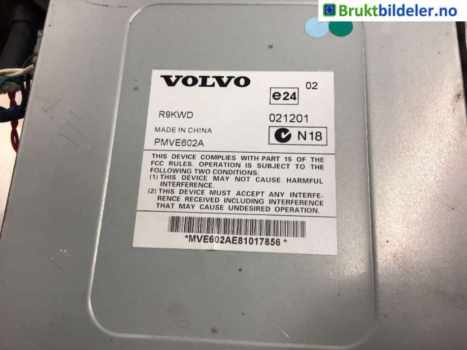 Bilstereo diverse til Volvo V70 2007-2013 (Type III, Fase 1)  (VOLVO|31288194|)
