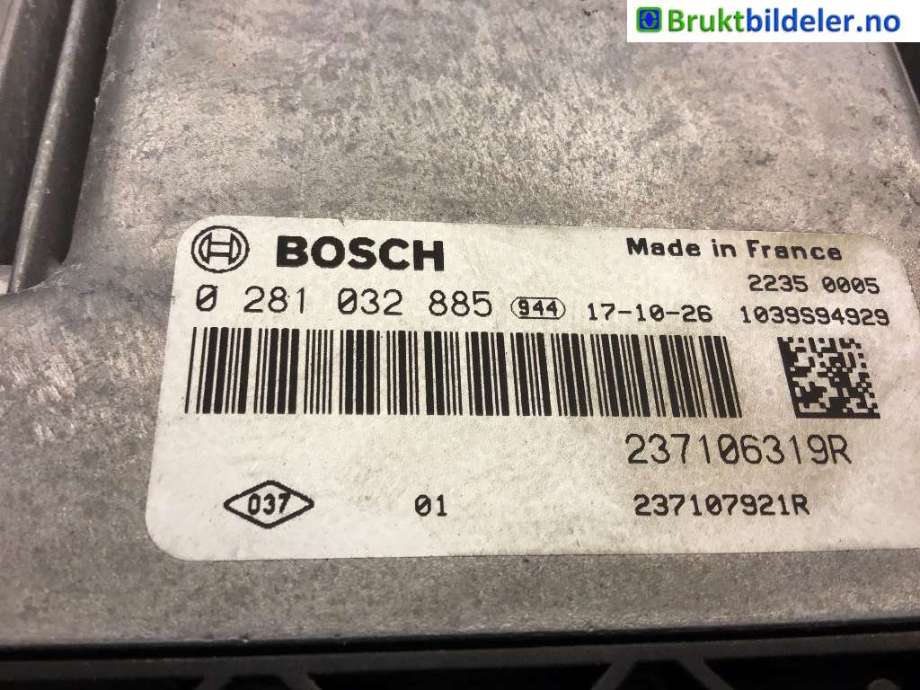 Styreenhet motor til Renault Kangoo 2008-2021 (Type II) (RENAULT|237106319R|)