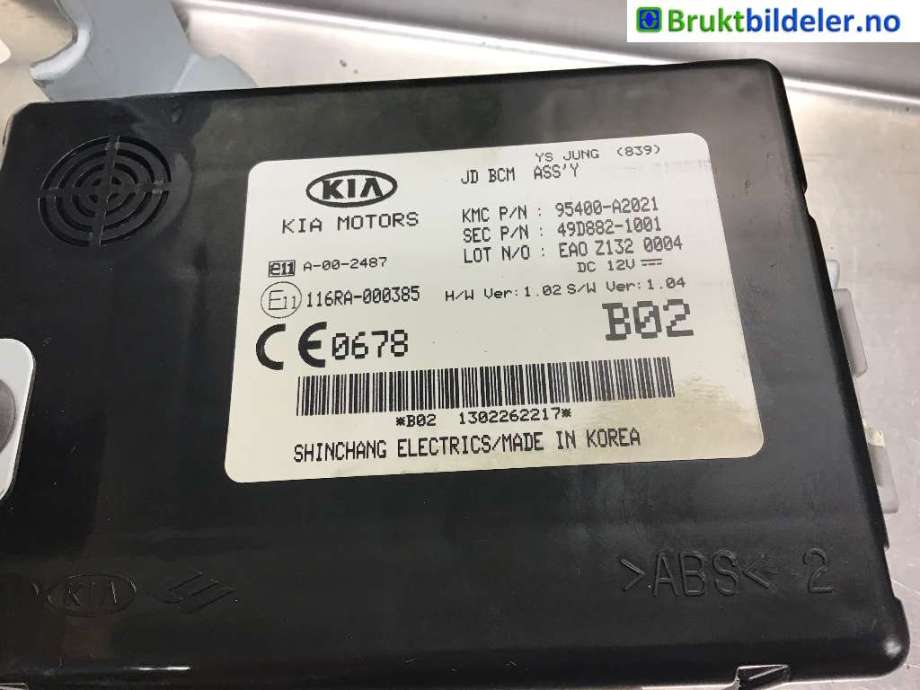 Styreenhet comfort (BCM) til Kia Cee