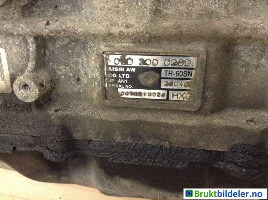 Girkasse automat til Audi Q7 2006-2010 (Type I, Fase 1)  (AUDI|09D 300 038 D|HXG/TR-60SN|)