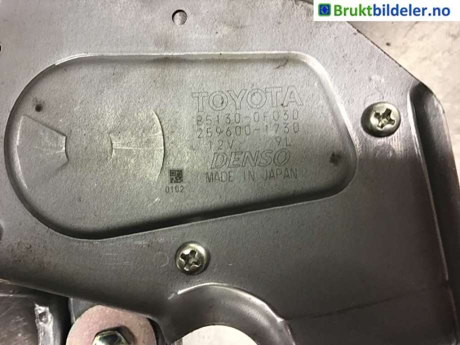 Viskermotor bakrute til Toyota Verso 2009-2016 (Type III)  (TOYOTA|851300F030|)