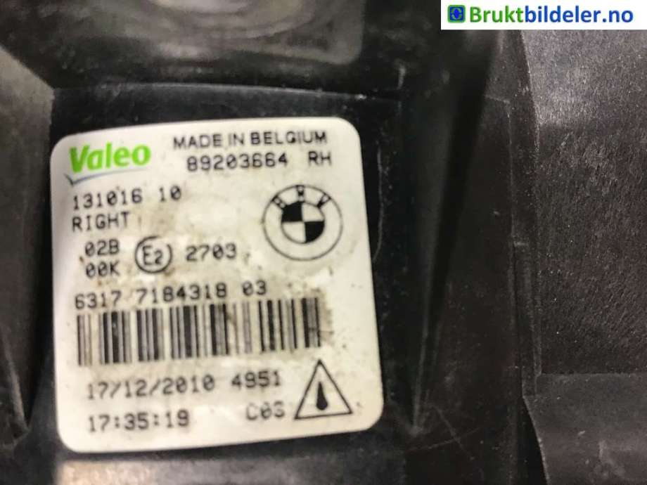 Frontlyktehus til BMW X5 2007-2013 (E70) (E70) (BMW||51 11 8 048 022)
