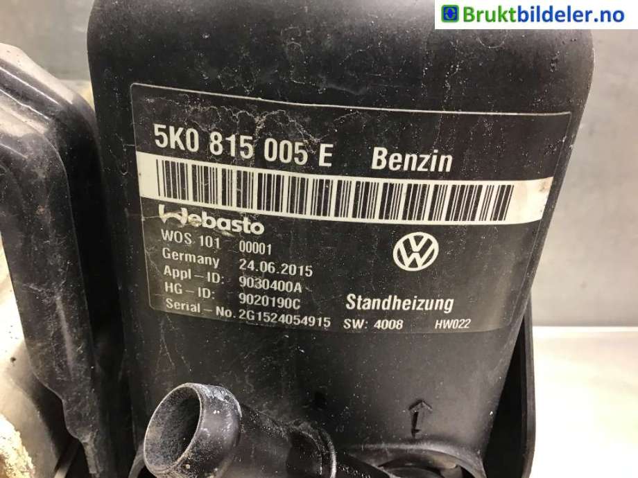 Dieselvarmer til Škoda Yeti 2014-2017 (Fase 2) (SKODA|5K0 815 005 E|)