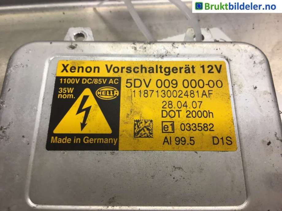 Styreenhet xenon/ballast til Citroën C4, Picasso, 2006-2013 (Type I)  (CITROEN|6224 J2)