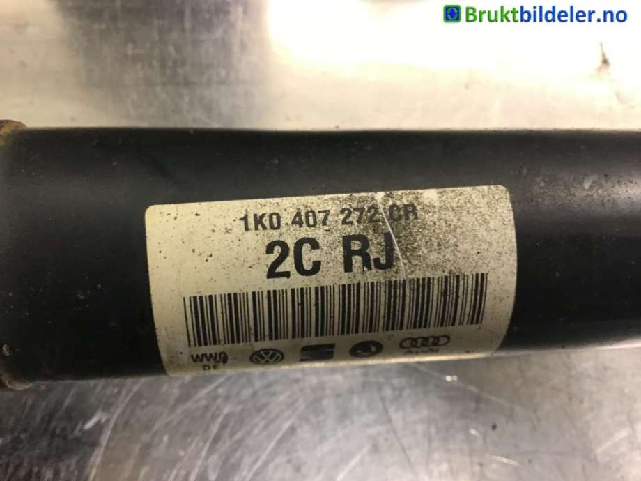 Drivaksel høyre foran til VW Caddy 2010-2015 (Type III, Fase 2) (VOLKSWAGEN|1K0 407 272 CR|)