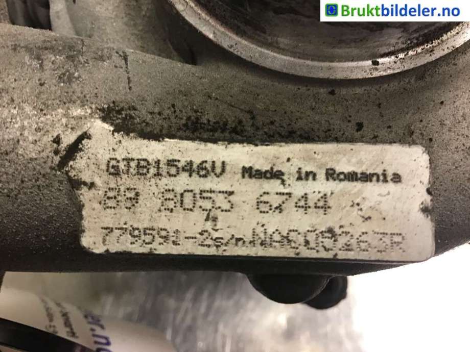 Turbo til Opel Astra J, 2010-2015  (OPEL|89 8053 6744)